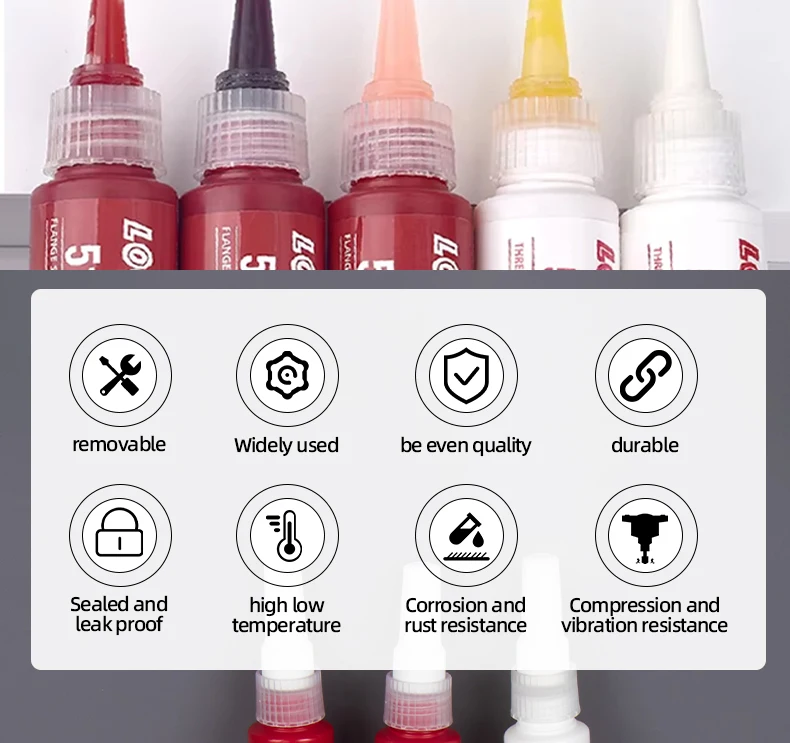 50ML 510 515 518 567 577 Flanschdichtung Motorzylinder-Dichtmittel Klebstoff Ersatzdichtung Hitzebeständiger Sicherungsklebstoff – Detail 3