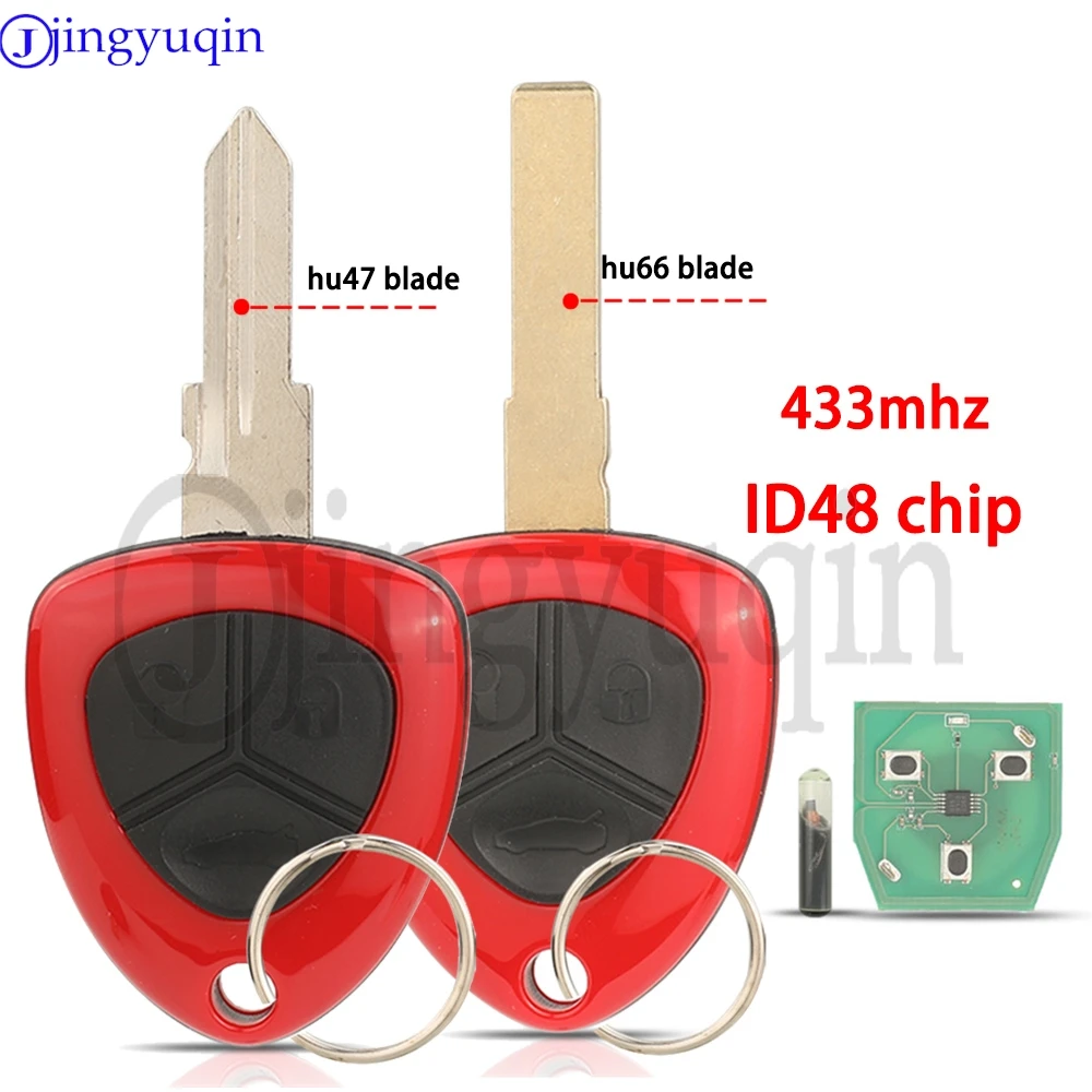 

Чип jingyuqin ID48, 433,92 МГц, ASK 012432 TRWS46E, 3 кнопки, автомобильный дистанционный ключ для Ferrari F430 F458 F612 F599, автомобильные ключи, брелок для управления