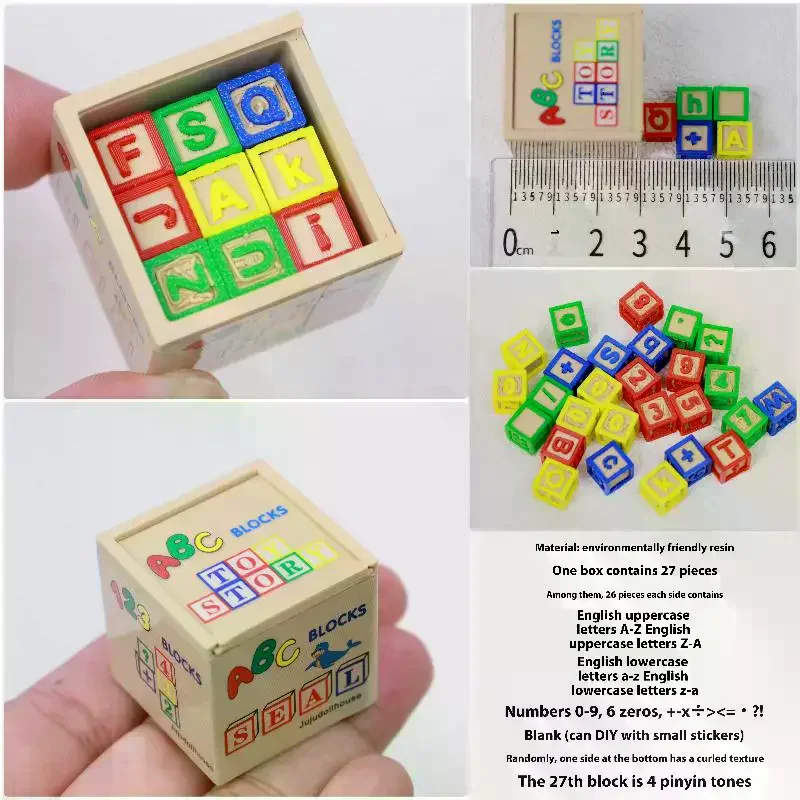 ชุดอุปกรณ์บ้านตุ๊กตา 1 ชุด ขนาด 1/6 ของเล่นจำลองบ้านตุ๊กตาขนาดเล็ก แบบประกอบเอง