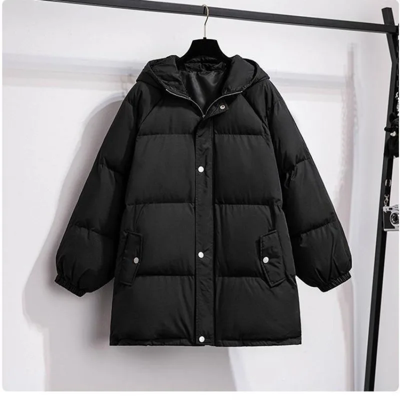 

Зимняя теплая толстая куртка, женская черная хлопковая стеганая куртка большого размера, парки с длинными рукавами, зимняя одежда, женские пальто, парка Mujer