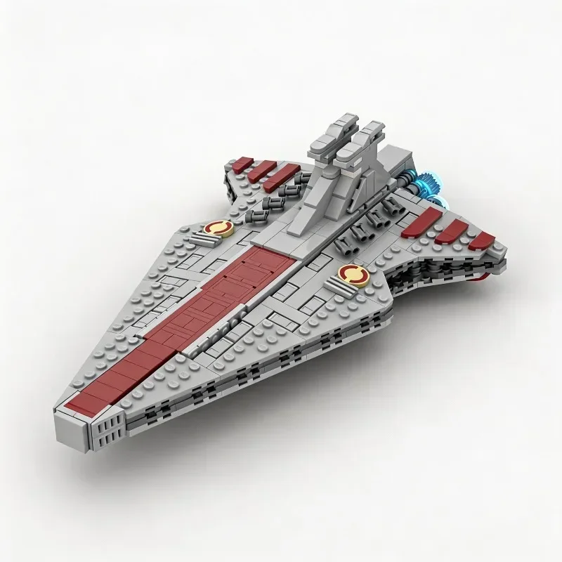 719PCS MOC Space Battle Venator Model Building Blocks Creative Display Collectible Home Decor Construction Set Gift Premium Desk