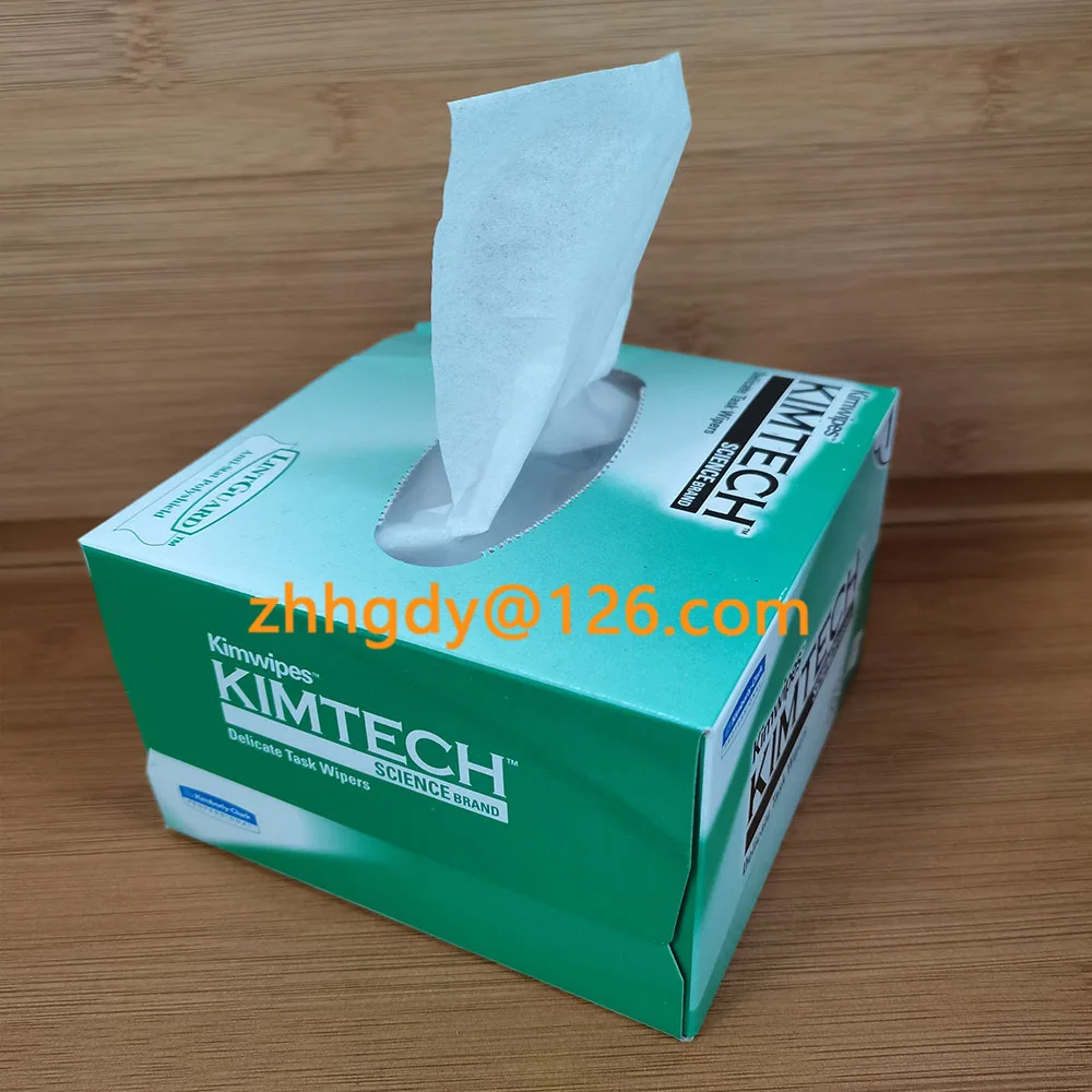 Optical Fiber End Face Wipe Paper 280PCS/Pack Fiber Cleaning Paper Packes KIMTECH Dust-Free Paper Anti-Static Wipe USA Import