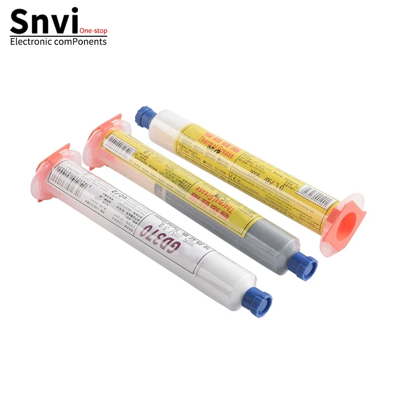 شحم حراري عالي التوصيل / معجون سيليكون موصل للحرارة - لوحدة المعالجة المركزية لسطح المكتب وبطاقة رسومات الكمبيوتر المحمول - حزمة حقنة