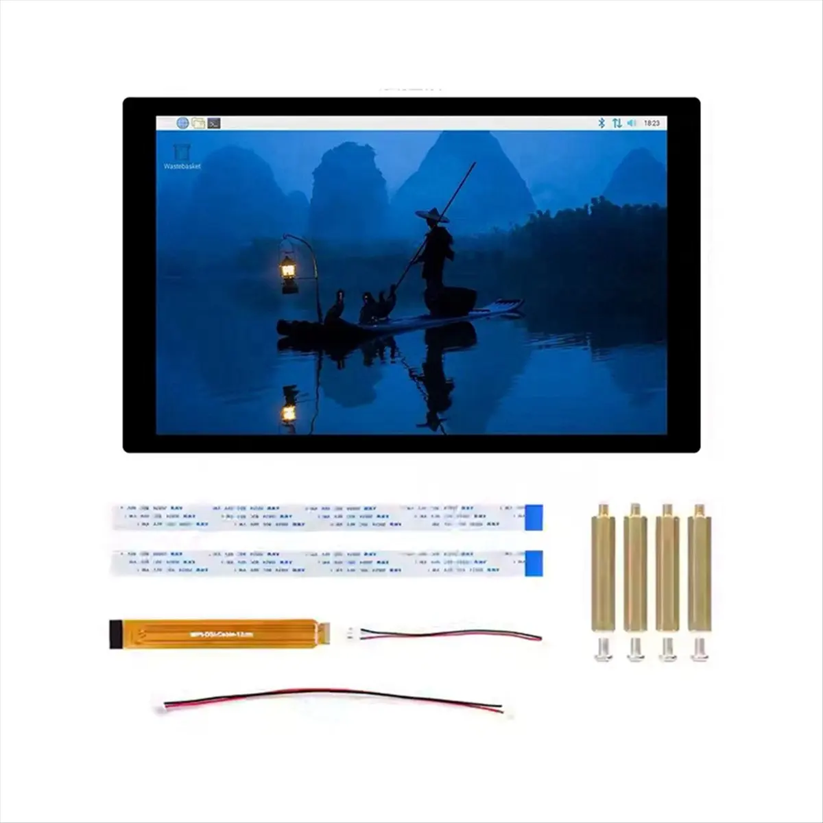 AAAE  8 Inch IPS 800x1280 Touch Display for 5 DSI Capacitive Ten-Point Touch Portable Tempered Glass Panel