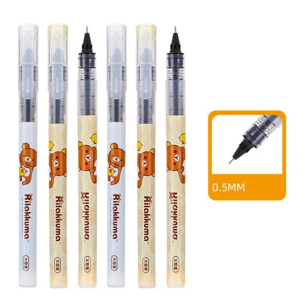 AIHAO RP3003 Rilakkuma Liquid Neutral Pen Gel Pen Student Black Ink 0.5mm Office Student Supplies Stationery