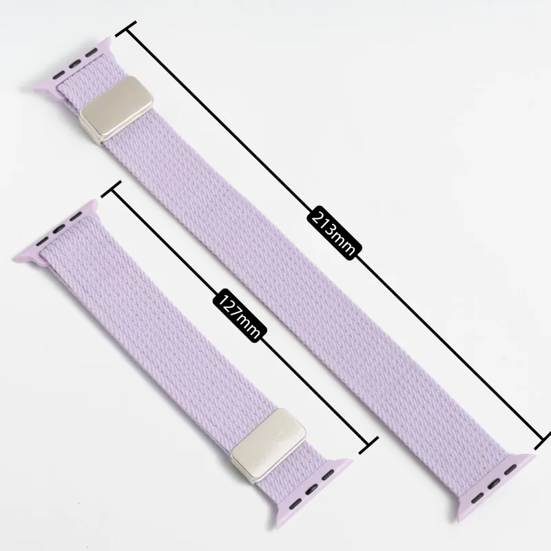 حزام حلقة من النايلون المضفر لساعة أبل الترا 3 2 49 مللي متر 11 10 42/46 مللي متر 9 8 7 45/41 مللي متر سوار مغناطيسي iwatch 6 5 SE 44/40 مللي متر #6