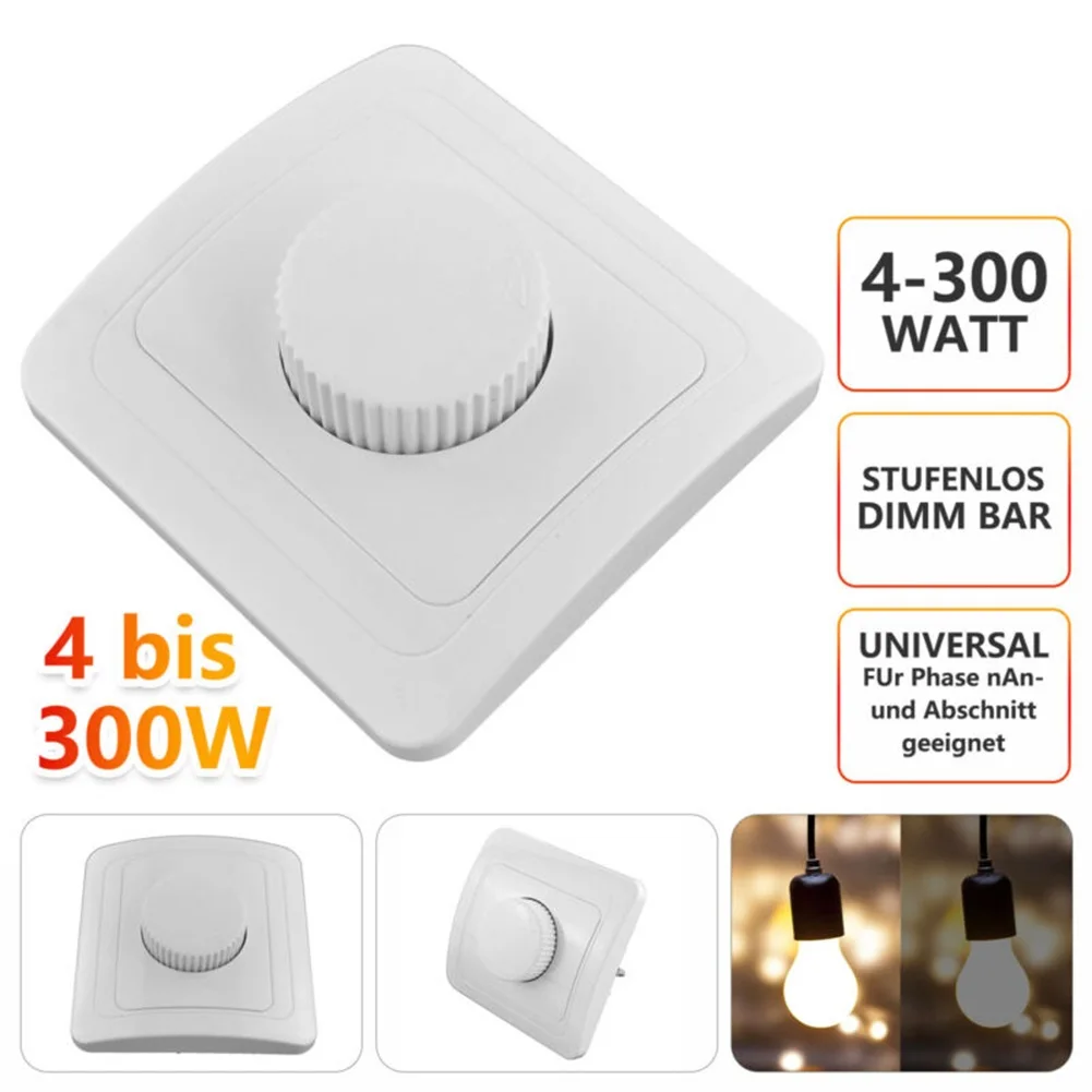 LED Dimmer Switch Light Adjustable Brightness Controller For Flush-Mounted Dimmable Lamp