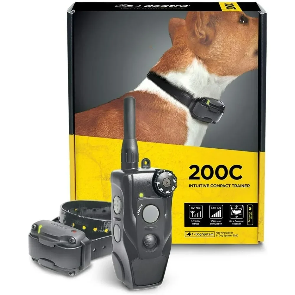 

Electronic Training Collars 200C Waterproof ½-Mile One-Handed Operation Remote Training Dog E-Collar,Dog Collars