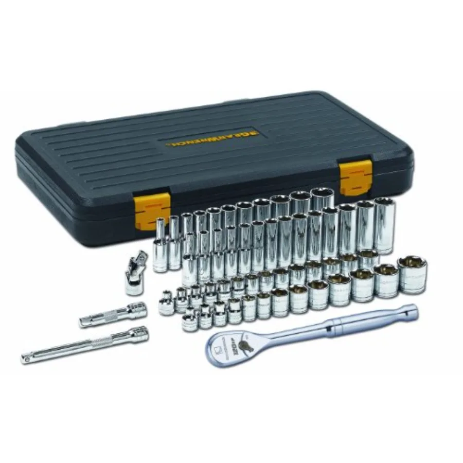 

56 Pc. 3/8" Drive 6 Pt. 120XP Mechanics Tool Set Standard and Deep SAE/Metric - 80550P
