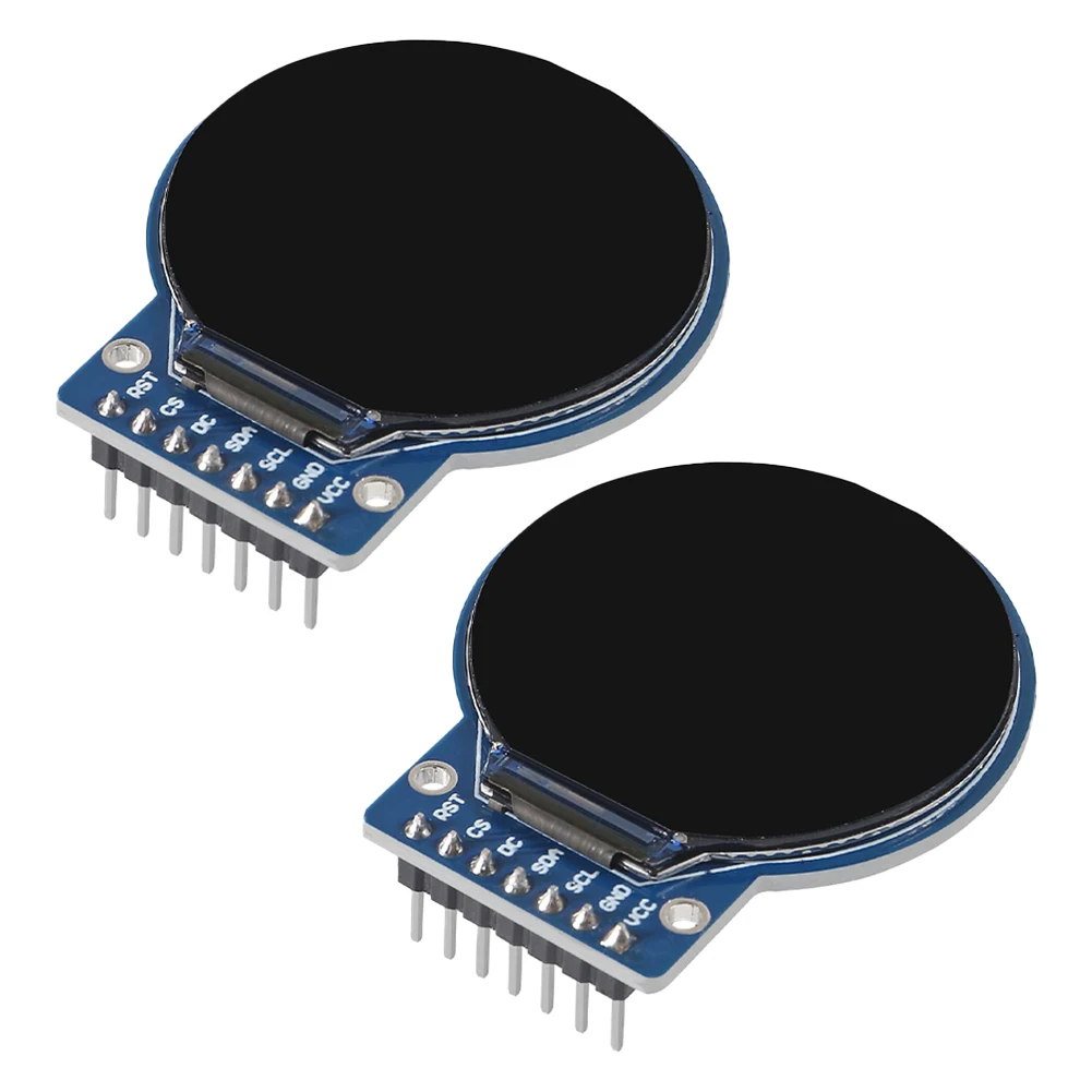 240 X 240 Display 32.4x32.4mm 1.28 Inch TFT Screen Operating Voltage 3-5V 4-pin SPI Interface Dimensions 38x45.5x3.2mm