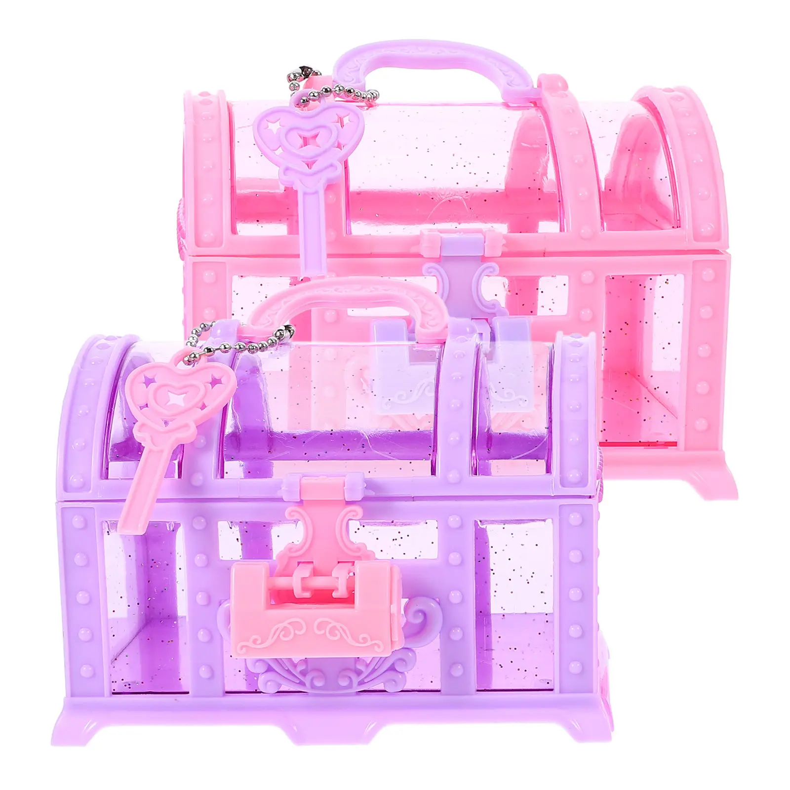 

2Pcs Pirate Treasure Chest Box Small Decorative Storage Box for Jewelry Candy Party Favors Halloween Home Decor Keepsake