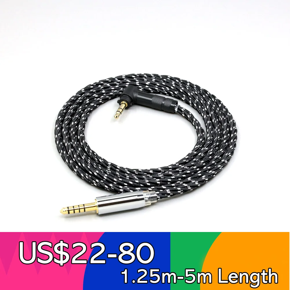 

OCC Mixed OFC Twisting Nylon Earphone Cable For Fostex T50RP Mk3 T40RP Mk2 T20RP Mk2 Dekoni Audio Headphone LN008723