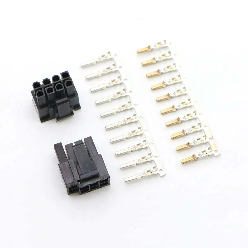 4.2mm 5557 GPU 6+2Pin PCI-E Male Connector with 10pcs Terminal pins for PC Modding.