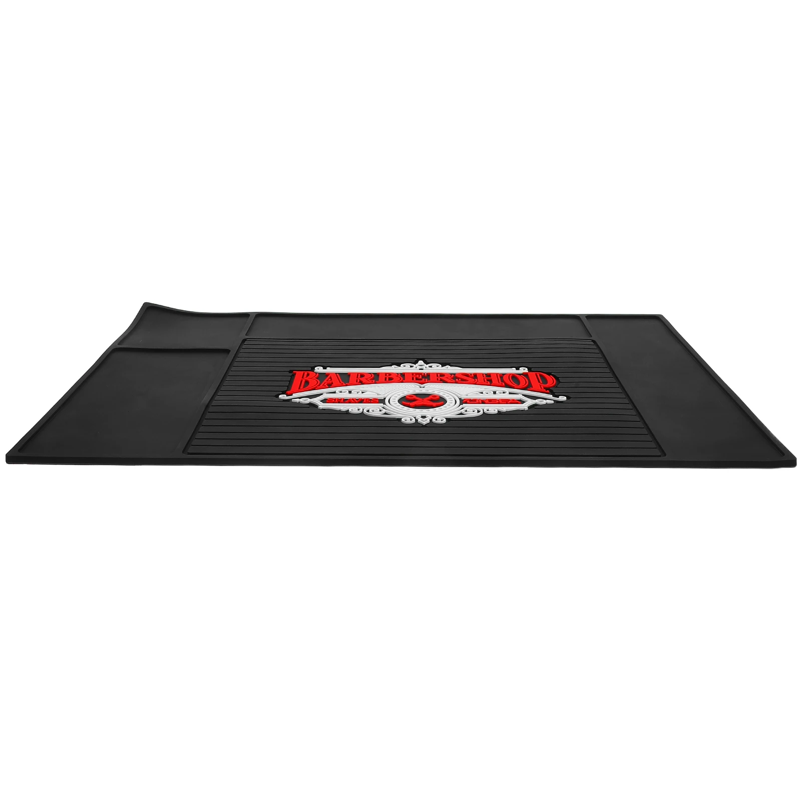 

1pc Hairdressing Tool Non-slip Scissors Storage Black High Low Scissors Mat Temperature Anti-skid Home Salon Bath Mat