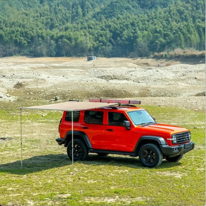 Hot Selling 2.5* SUV/4X4/4Wd Customized Retractable Camping Rooftop Car Roof Side Awning Outdoor C High Quality