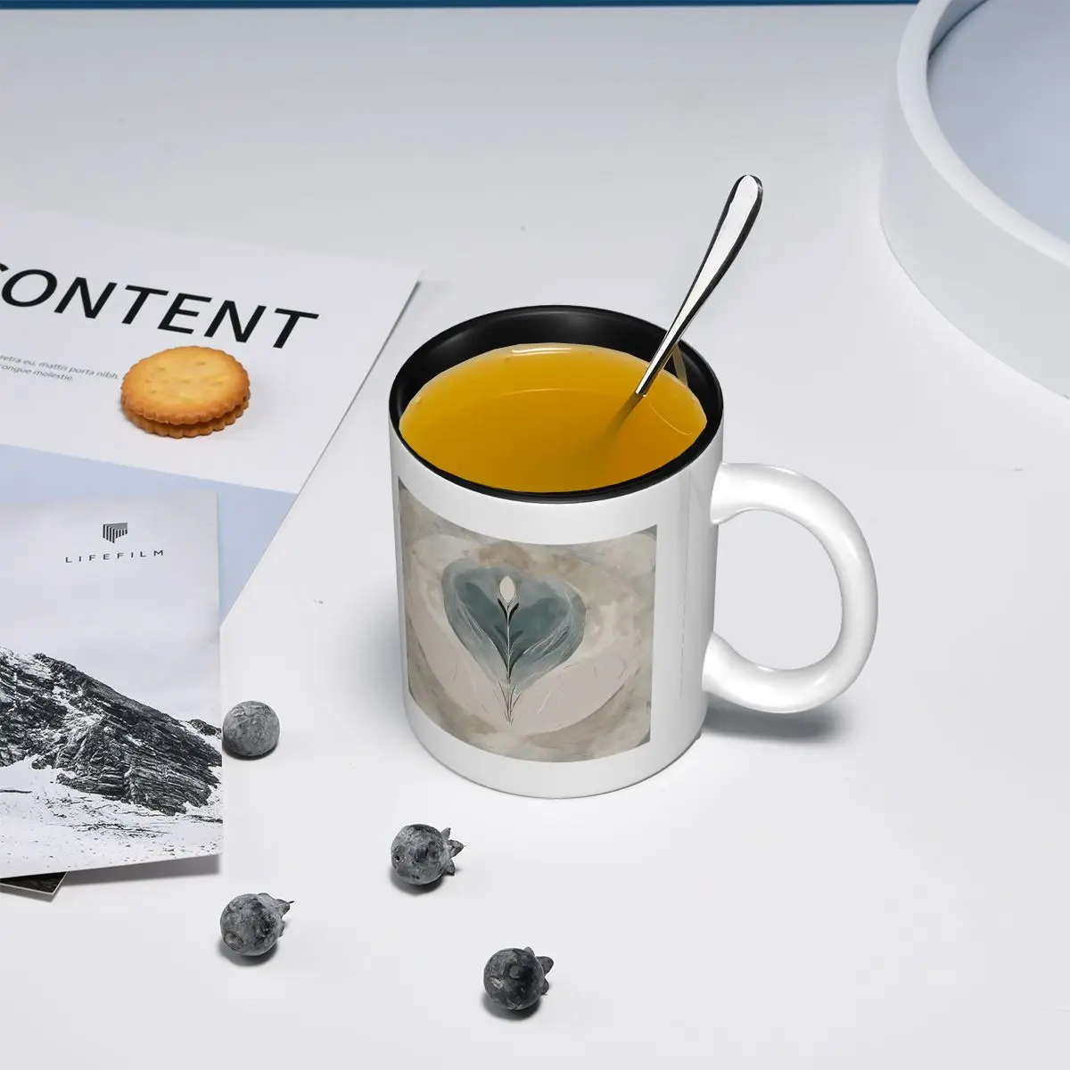 Quiet Bloom Form Mug Funny Ceramic Coffee Cups Tea Mugs Milk Cup Drinkware Gifts for Friends