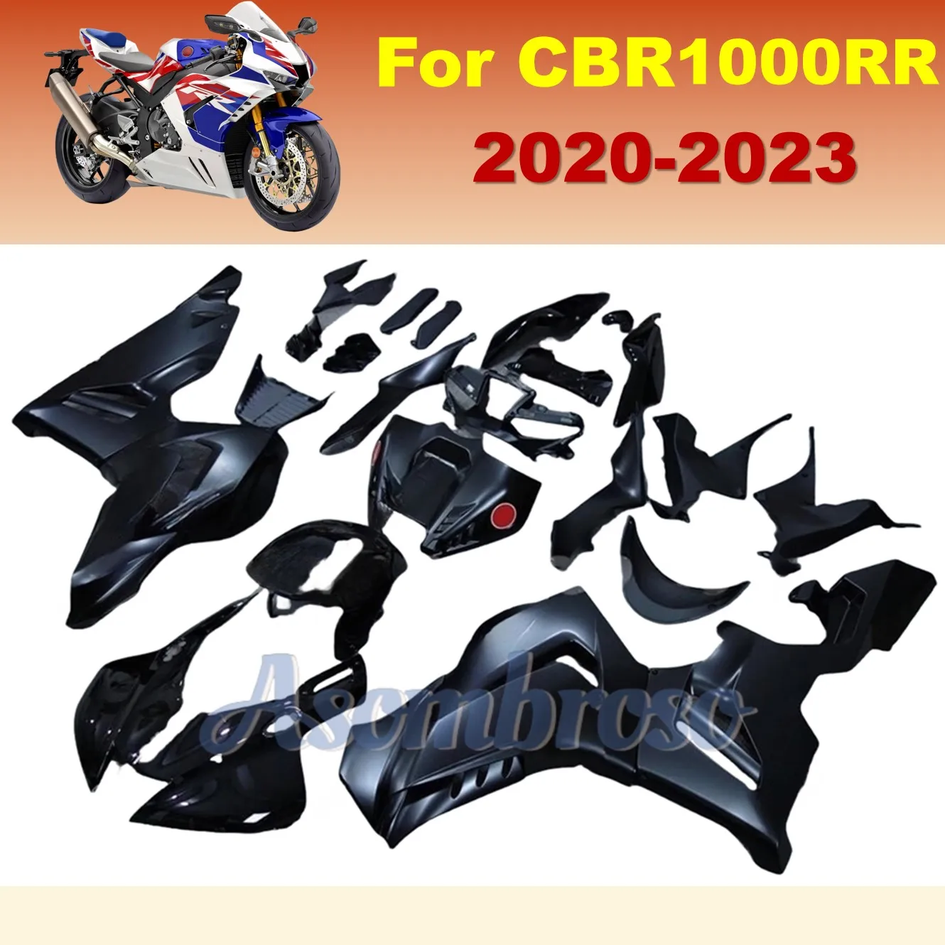 Hot Style Brand Motocycle Fairing kit for Honda CBR1000RR 2020 2021 2022 2023 CBR 1000RR CBR1000RR-R Black Bodywork Fairings