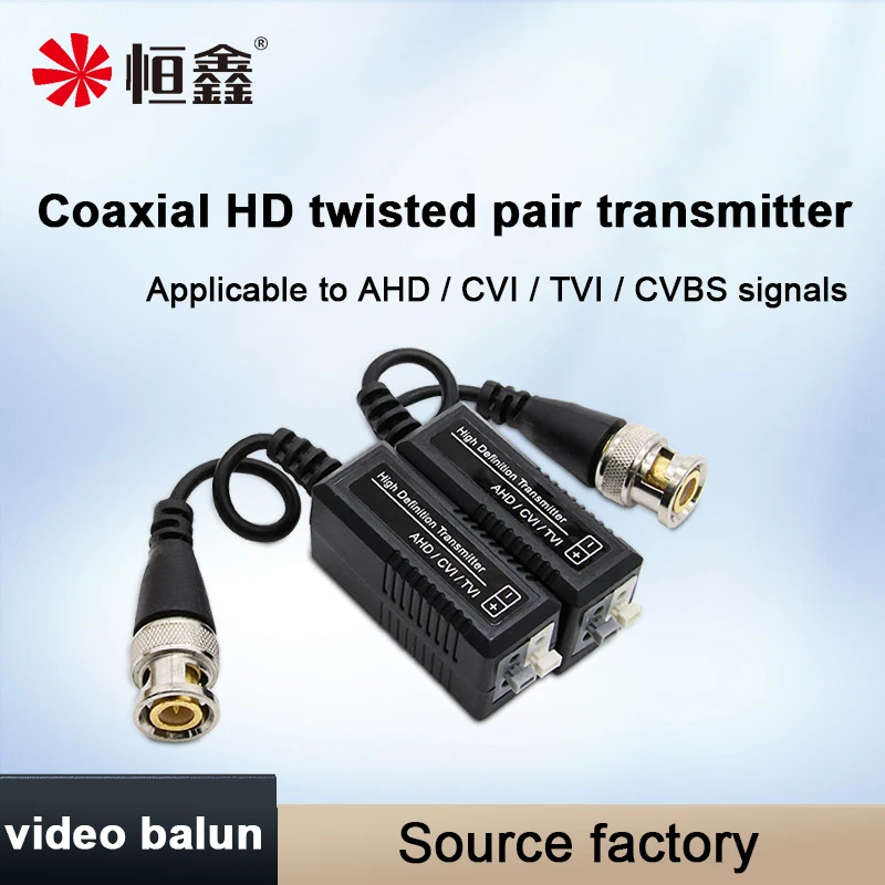 1CH Passive Coaxial HD Twisted Pair Transmitter RJ45 UTP Video Balun For CVI/HDTVI/AHD 1080P 960P 720P CCTV Camera