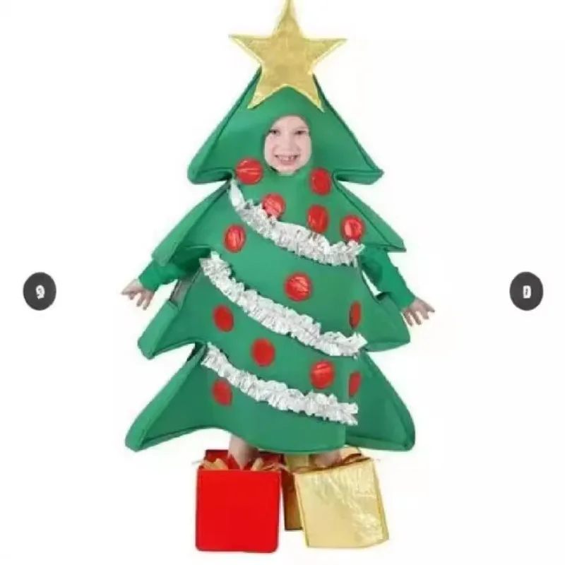 New Christmas Stage Performance Costumes Christmas Tree Doll Clothes With Footwear Adult Festival Cosplay Playing Costumes