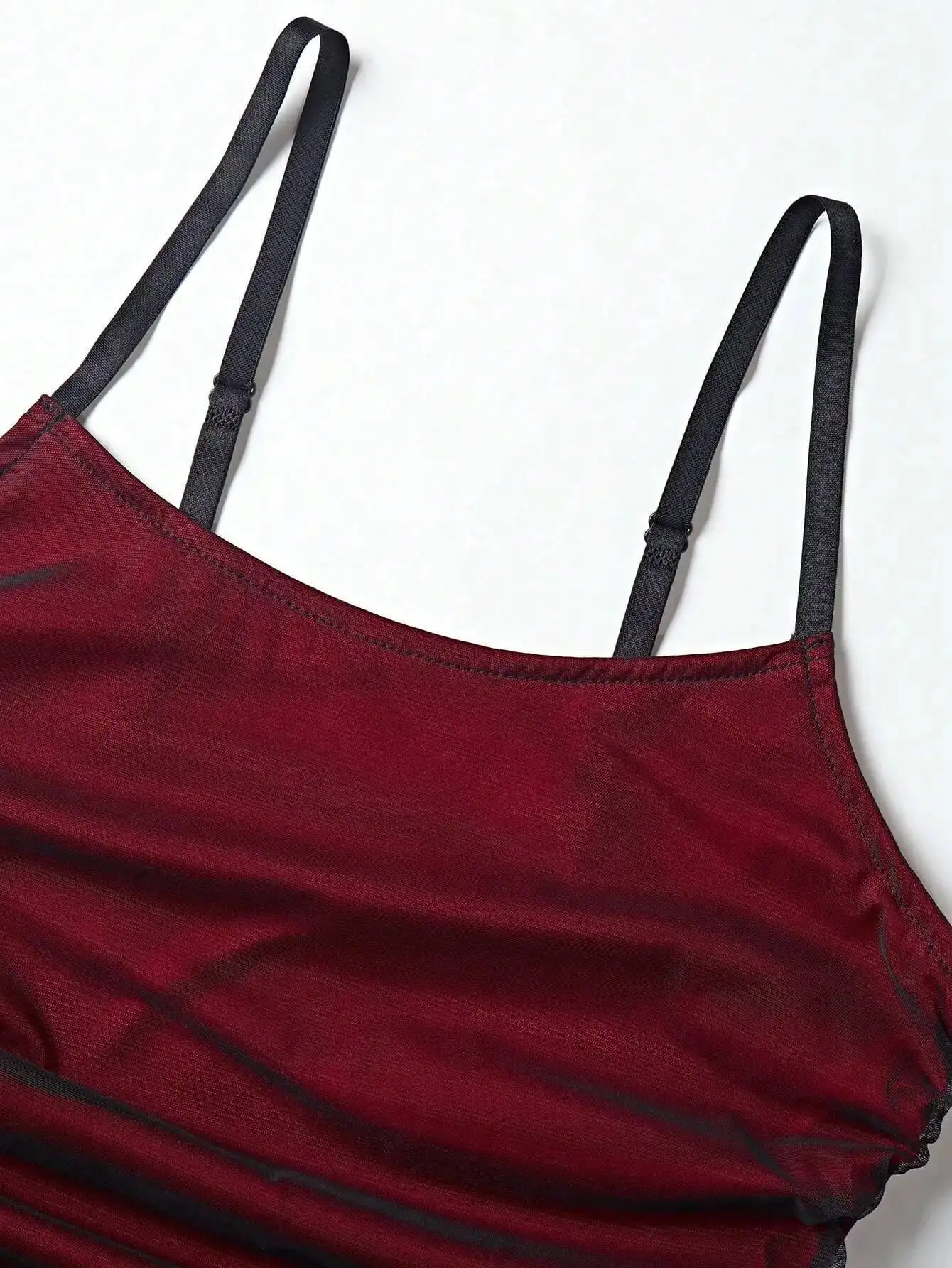 Elegantes Leibchen, rot, schulterfrei, ärmellos, Faltenrock für Damen, schmale Passform, langes Sommer-Strandurlaub-Partykleid