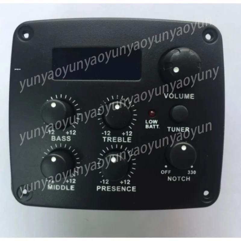 Acoustic Electric Guitar Pickup with LCD Tuner, Undersaddle Transducer for Classical Guitar Natural Sound