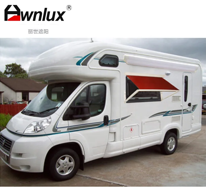 Awnlux Top Quality Anti UV Ultralight Outdoor Gas Piston Equipped Arms RV Caravan Camper Window Awning