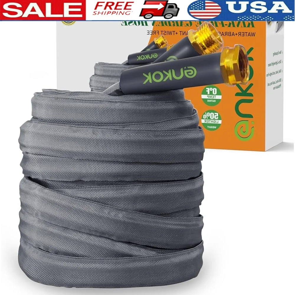 

2025 Upgraded 100FT Ultra-Light Flexible Garden Hose Kink-Free Burst-Resistant High-Pressure Water Hose Effortless Use