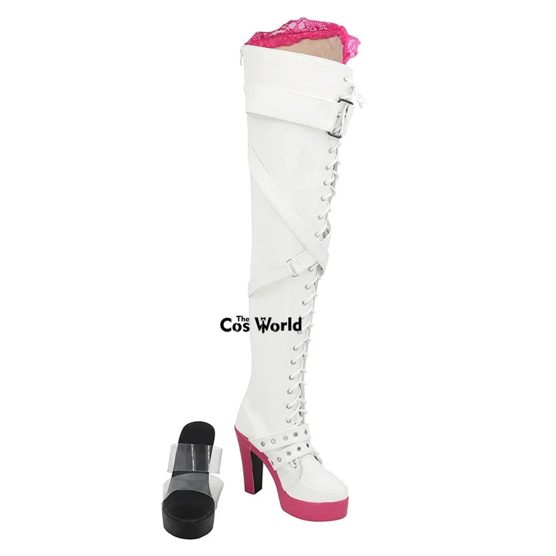 

AAA 2025 VOCALOID 2025 Racing Miku Anime Customize Cosplay High Heels Shoes Boots