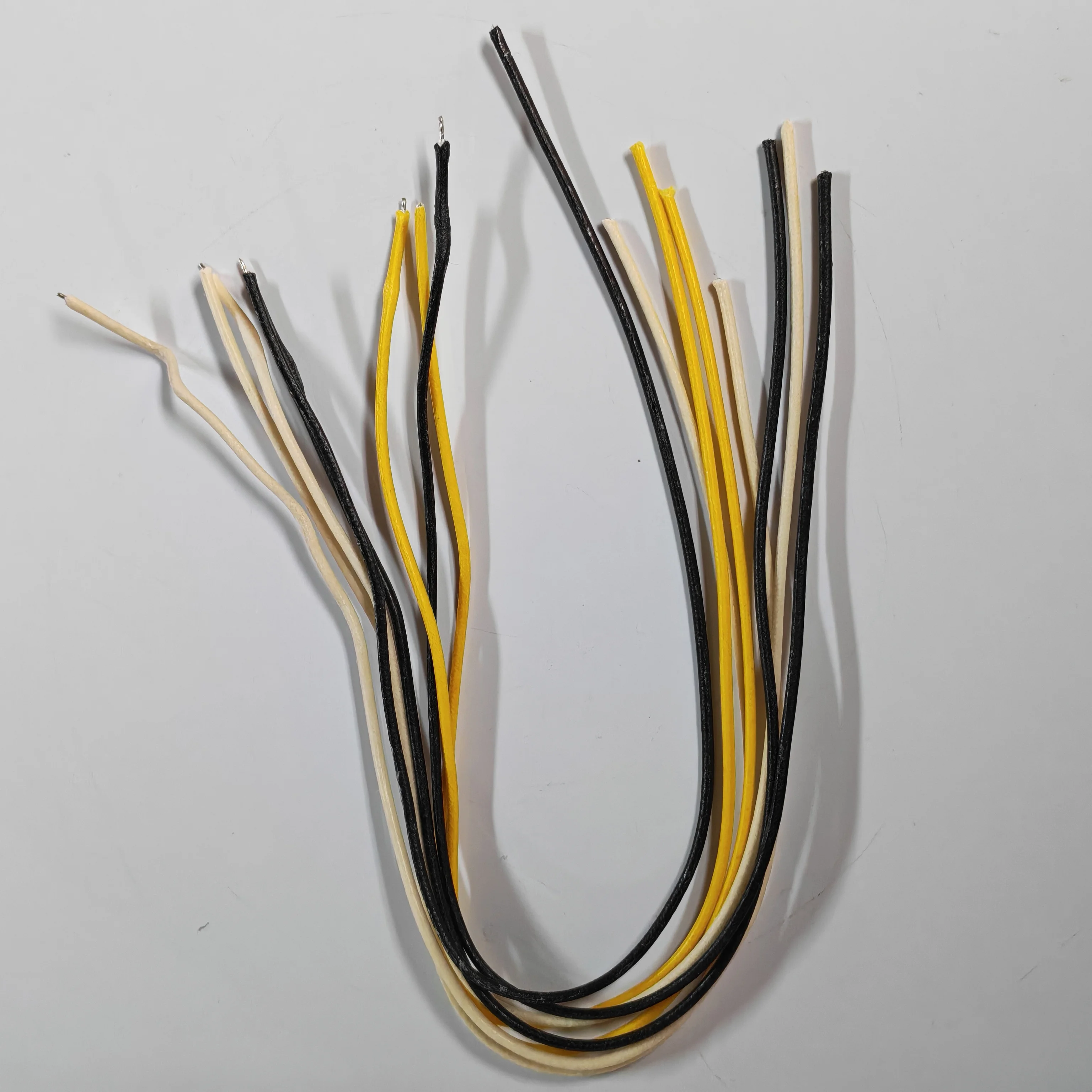 FLEOR Pack of 8pcs 1Feet Vintage Guitar Cloth Wire Push Back Wires Wax-potted 22AWG 7-stranded for Electric Guitar Bass Wiring