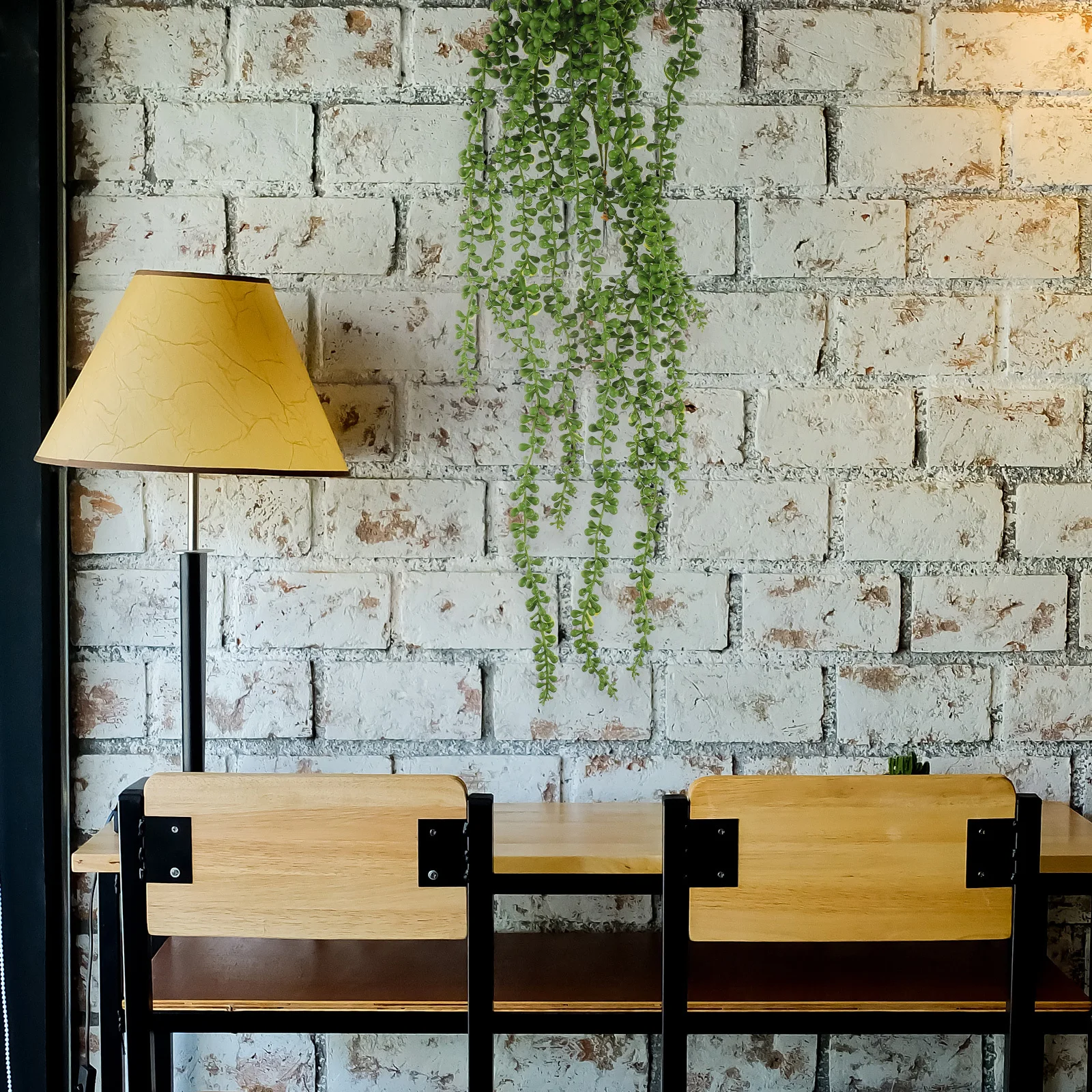 

3Pcs Fake Hanging Plants Realistic String of Pearls Artificial Greenery Outdoor Indoor Decor Artificial Hanging Succulents