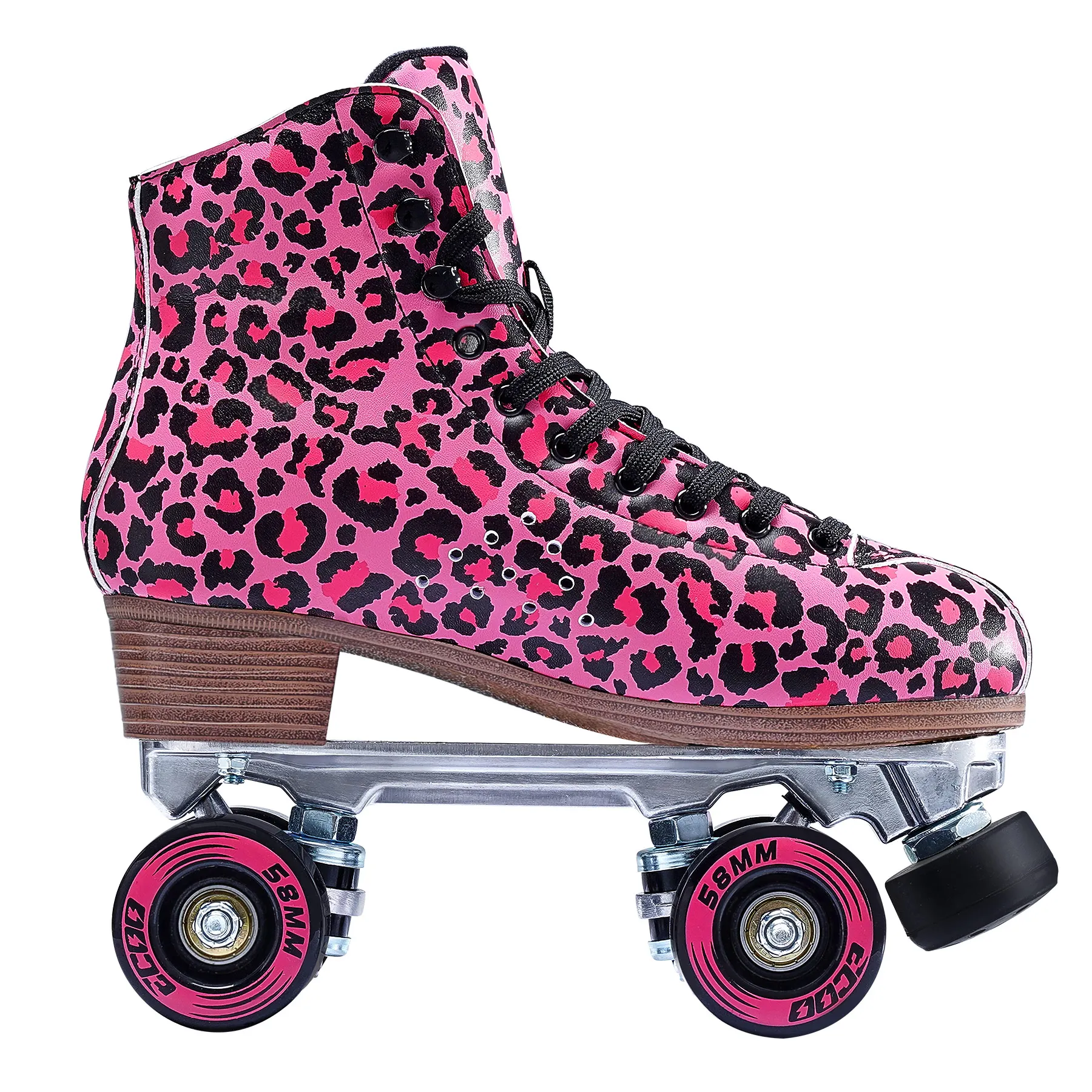 ملون 4 عجلات بو الشب. أحذية التزلج رباعية الأسطوانة أبيض أزرق اللون تأجير الزلاجات الدوارة