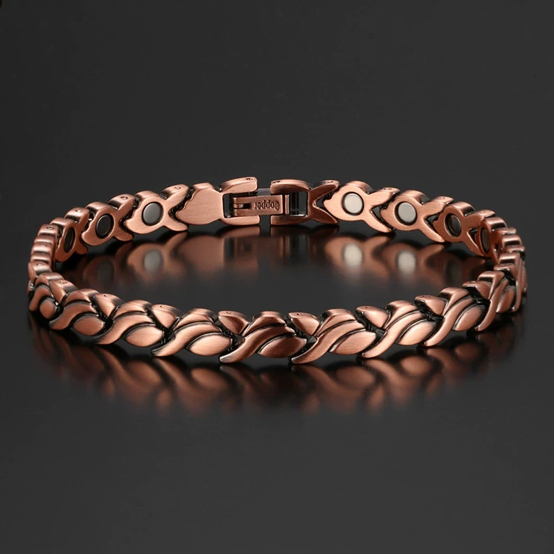 Women Men Sleep Aid Jewelry Treatment Health Care Hematite Detachable Bangle Magnetic Therapy Bracelet Energy Healing