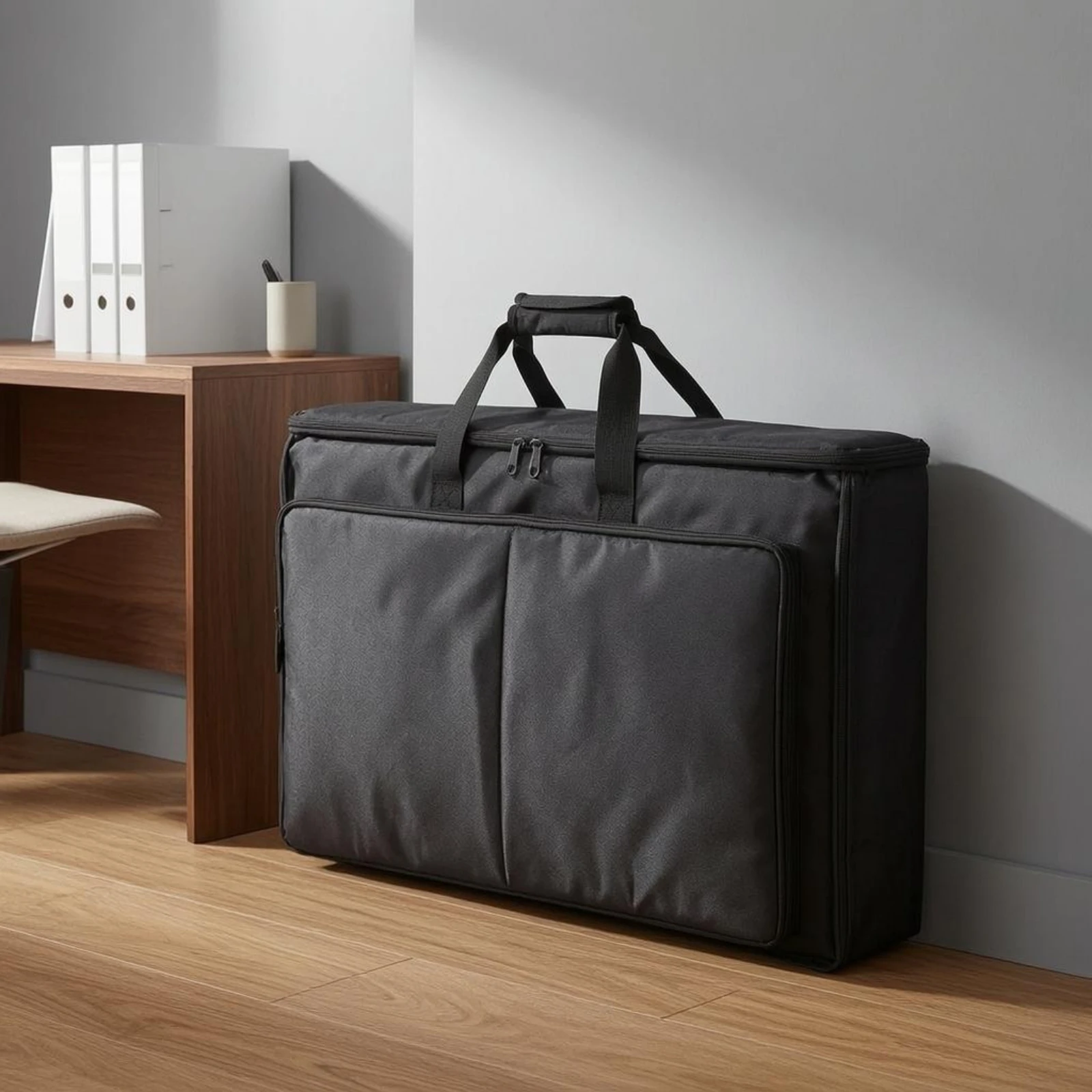 Computer Screen Carrying Bag Black Display Screen Bag LCD Monitor Tote Oxford Cloth