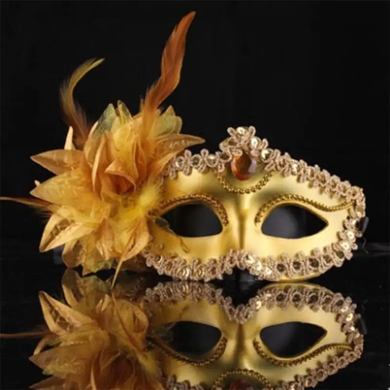652f Performance Mask Costume Lady Sexy Half Face Mask Halloween Carnival Mask Masquerade Party Wedding Sexy Mask
