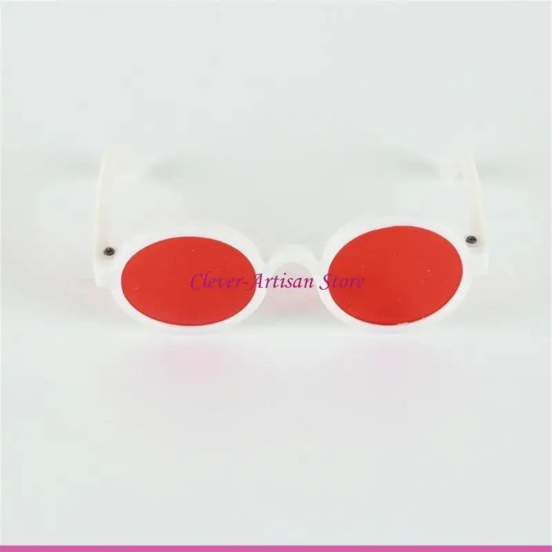 E06B 2 قطعة نظارات القطط الموضة كلب صغير النظارات الشمسية إطار مستدير الشمس عدسة واقية نظارات شعبية الحيوانات الأليفة صور #4