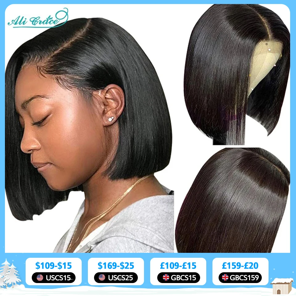 Lace Front Human Hair Bob Wig