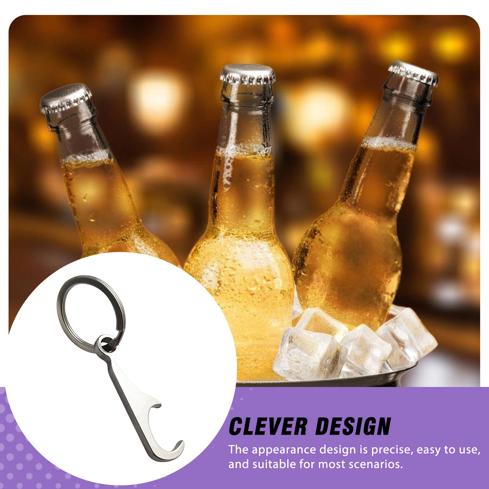 Bottle Opener Tool Portable Bottle Opener for Beer Bottles Camping Party Gift Laser Engraved Metal Keychain Durable