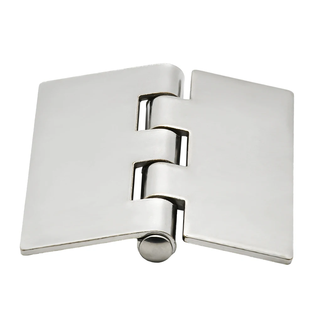 1 قطعة مفصل فراشة ملحومة من الفولاذ المقاوم للصدأ/الفولاذ الكربوني 65 مللي متر لوحة سحب مسطحة أساسية-أجهزة باب وخزانة شديدة التحمل #2