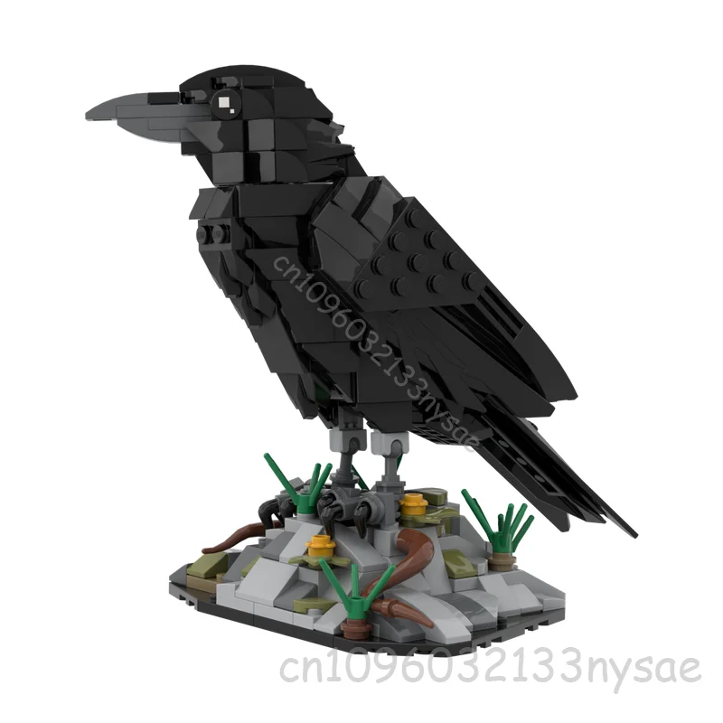 

MOC животные серии умный ворон строительные блоки модель интеллектуальные птицы DIY сборка кирпичи детские игрушки подарки на день рождения и Рождество