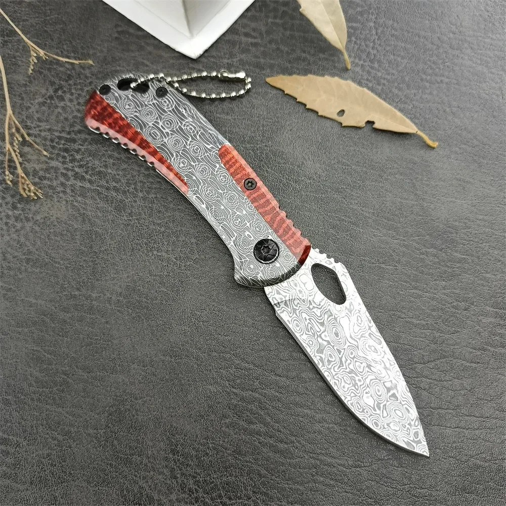 X82 Laser Pattern Folding Knife 5cr13mov Blade 420 Steel Shank Mini Utility Knife Survival EDC Tools