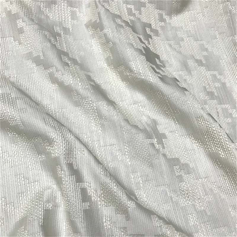 

Белая жаккардовая ткань для одежды, платья, куртки, сумки-подушки, дизайнерская ручная работа, материал для шитья своими руками на метр, ткань