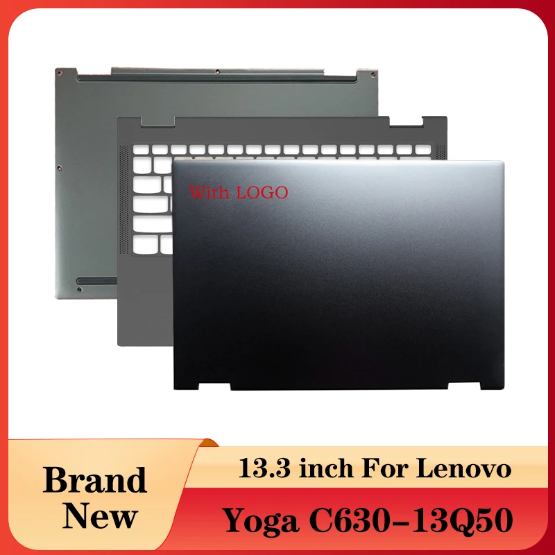 

NEW Laptop LCD Back Cover/Palmrest/Bottom Case Computer Case Gray CB0S15927 5CB0S15929 5CB0S15926 For Lenovo Yoga C630-13Q50