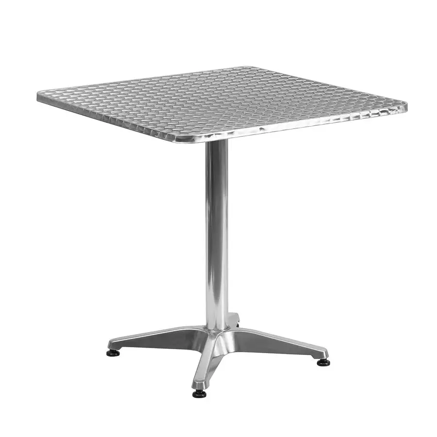 

Mellie Commercial Grade 27.5 Square Aluminum IndoorOutdoor Table with Base
