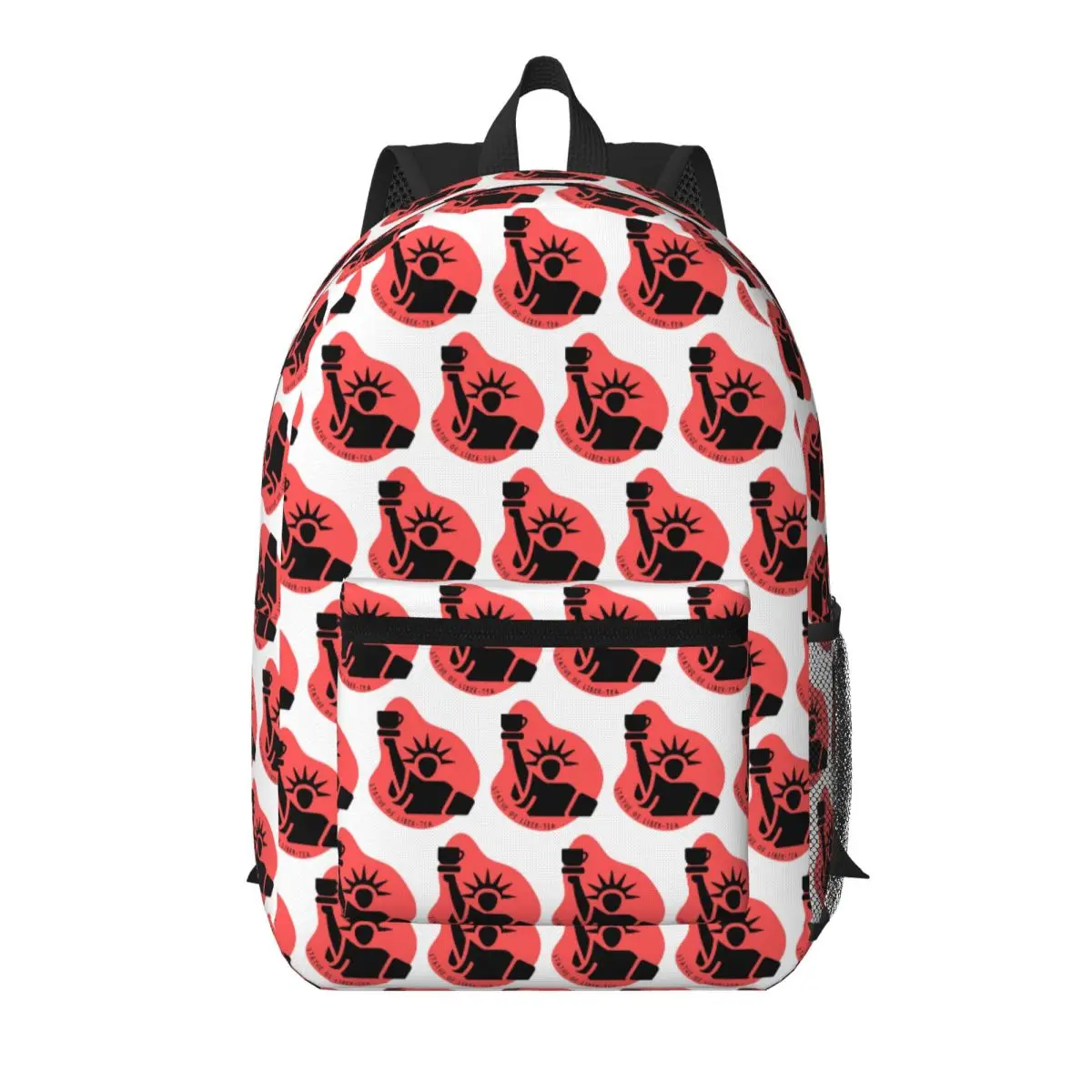 

Statue Of Liber-tea - Food Pun Student Backpack School Bag Hiking Travel Daypack for Boys Girls Bookbag Shoulder Bags