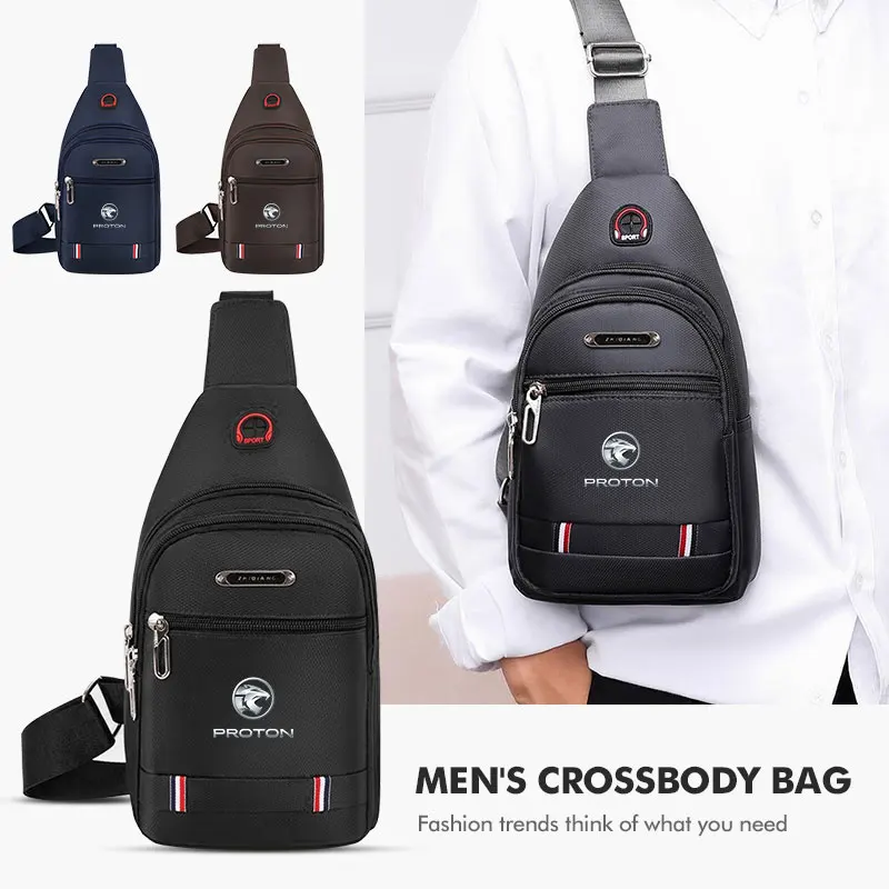 Для Proton Мужская сумка через плечо для отдыха нагрудная сумка из ткани Оксфорд сумки на плечо Gen X70 Inspira премиум Persona X50 Iriz Exora Preve