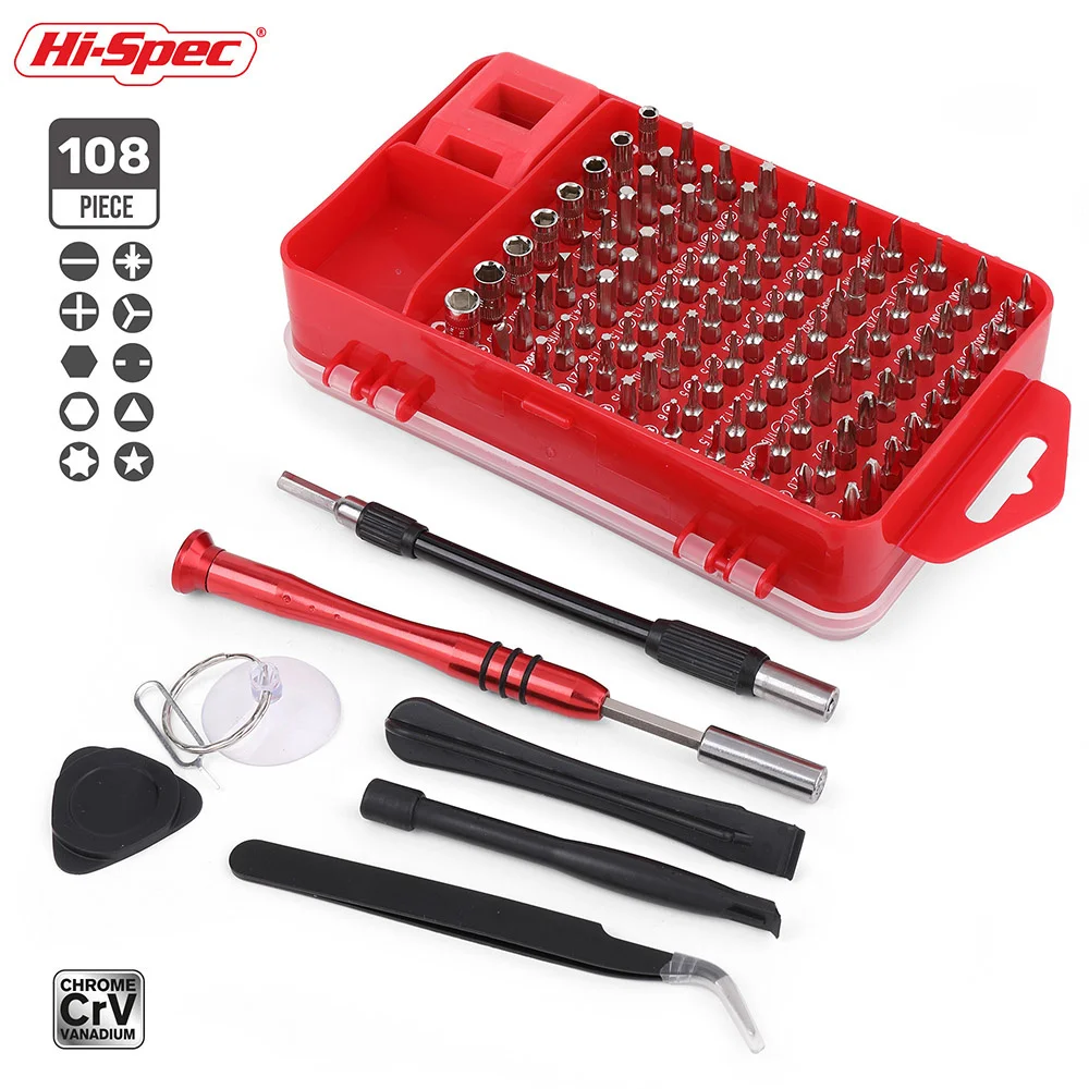 

Precision Magnetic Screwdriver Set Hex Phillips Screw Driver CR-V Bit Magnetic Laptop Screwdriver Kit For Phone Repair Hand Tool