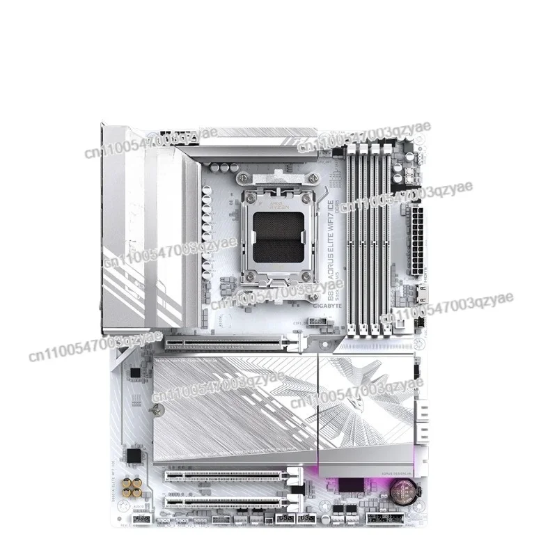 

Материнская плата AM5 ATX White Ice Sculpture B850 A ELITE WIFI7 ICE D5 Поддержка COM DDR4 Максимальная память 64 ГБ Windows11