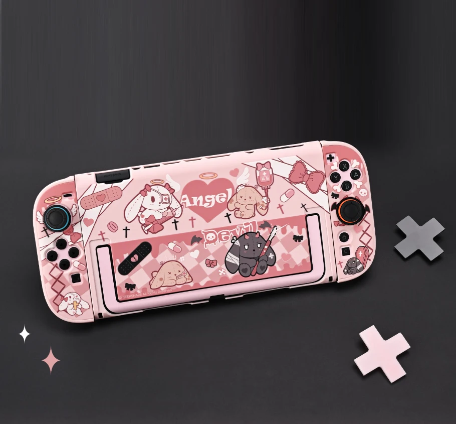 

Милая матовая жесткая передняя задняя крышка с кристаллами для Nintendo Switch 2, NS2, игровой контроллер Joycon, полный защитный чехол