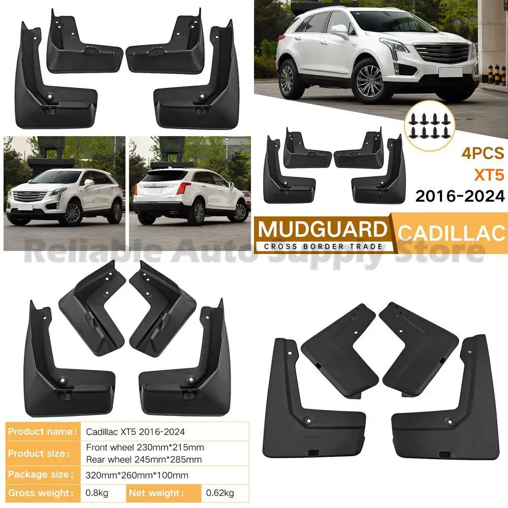 

For Cadillac XT5 2016-2024 Mud Flaps Wheel Fender Liner Protection Durable Auto Accessories High Quality Rubber Tire Guard Perfe