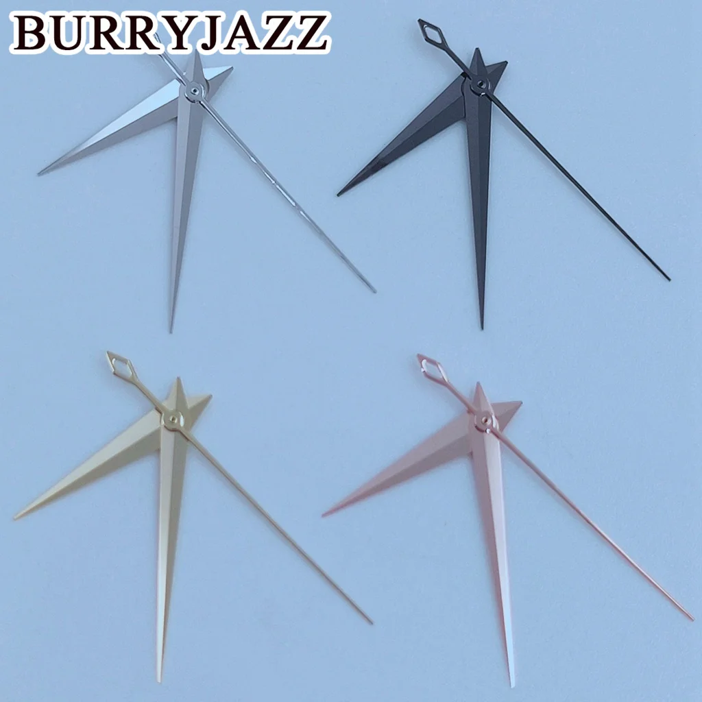 BURRYJAZZ NH35 NH36 NH38 7S26 7S36 4R35 4R36 Wskazówki zegarka Srebrny pistolet Złoto Różowe złoto Wskazówki